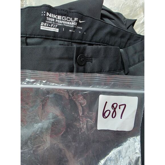 NIKE GOLF Tour Performance Black Active Outdoor Golf Casual Pants SZ 36x30 - Picture 9 of 9